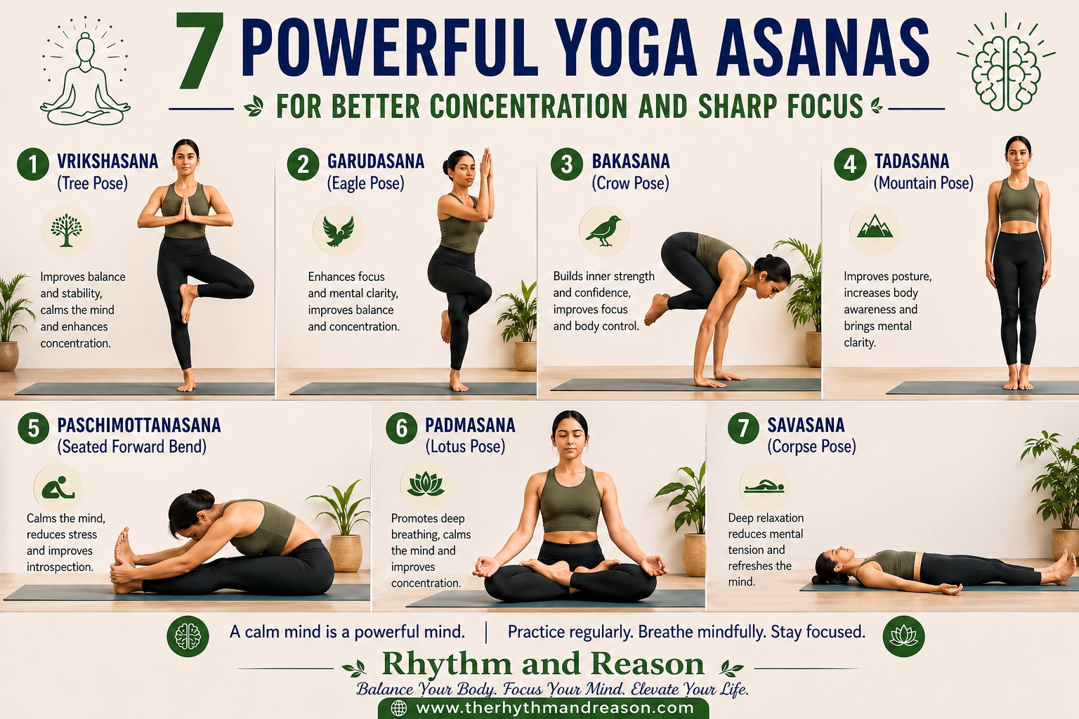 Yoga asanas for better concentration